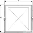 Geberit 64,5x93,5 cm-es beépítőszekrény ONE tükrösszekrényhez 111.941.00.1