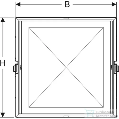 Geberit 64,5x93,5 cm-es beépítőszekrény ONE tükrösszekrényhez 111.941.00.1
