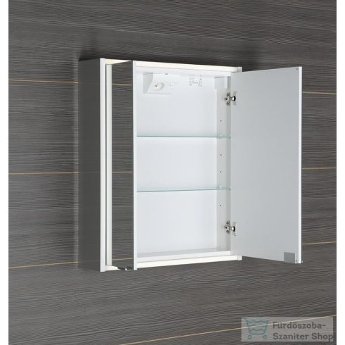 Sapho BATU tükrösszekrény, LED világítással, 60x71x15cm, fehér (1141120)