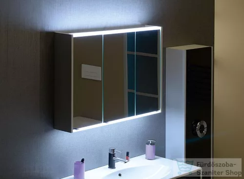 Sapho BATU tükrösszekrény 100x71x16 cm, LED világítással, fehér 1141130