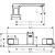 Hansgrohe AXOR URQUIOLA 3-lyukú csaptelep, kádperemre, króm 11436000