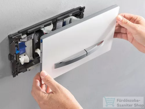 Geberit DuoFresh modul, vízkezelő tabletta bedobónyílással, kézi működtetésű, Sigma 12cm-es falsík alatti öblítőtartályhoz, antracit szürke 115.051.BZ.2