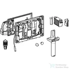 Geberit DuoFresh modul, vízkezelő tabletta bedobónyílással, kézi működtetésű, Sigma 8cm-es falsík alatti öblítőtartályhoz, fényes króm 115.053.21.2