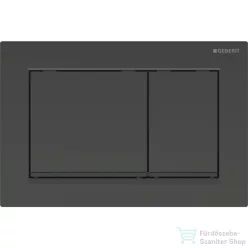   Geberit OMEGA 30 nyomólap easy-to-clean bevonattal,fényes fekete / matt fekete 115.080.DW.1