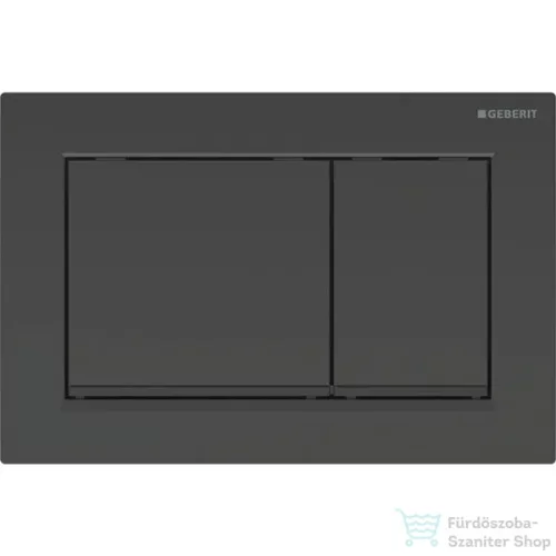 Geberit OMEGA 30 nyomólap easy-to-clean bevonattal,fényes fekete / matt fekete 115.080.DW.1