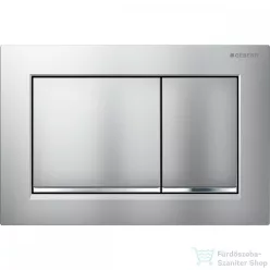   Geberit OMEGA 30 nyomólap, tisztítást könnyítő bevonattal, matt króm / fényes króm 115.080.JQ.1
