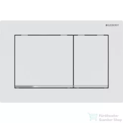   Geberit OMEGA 30 nyomólap easy-to-clean bevonattal,matt fehér/fényes króm 115.080.JT.1