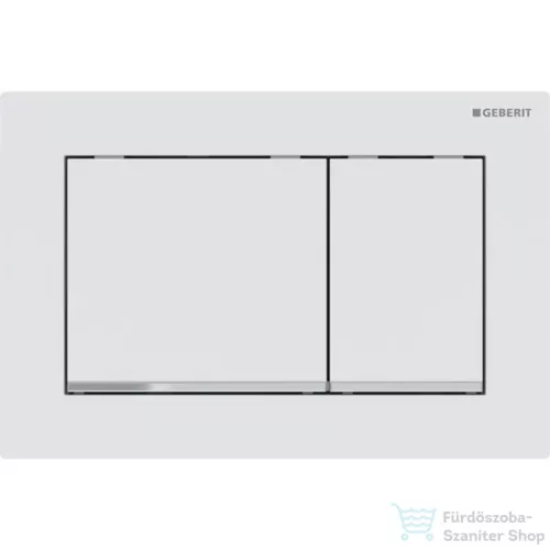 Geberit OMEGA 30 nyomólap easy-to-clean bevonattal,matt fehér/fényes króm 115.080.JT.1