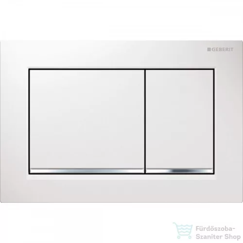 Geberit OMEGA 30 nyomólap, fényes fehér / fényes króm 115.080.KJ.1