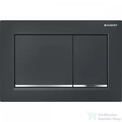   Geberit OMEGA 30 nyomólap, fényes fekete / fényes króm 115.080.KM.1
