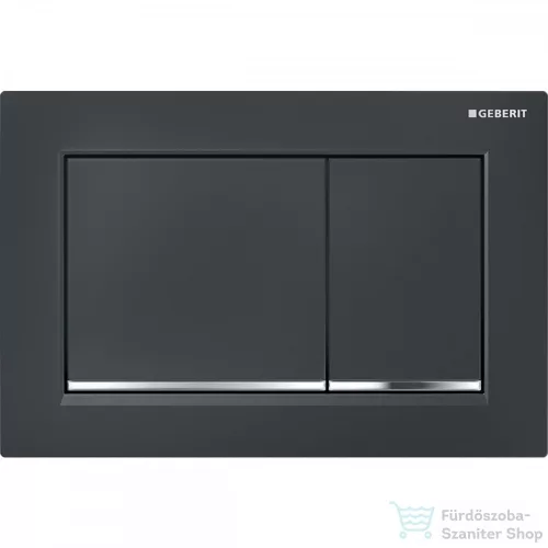 Geberit OMEGA 30 nyomólap, fényes fekete / fényes króm 115.080.KM.1