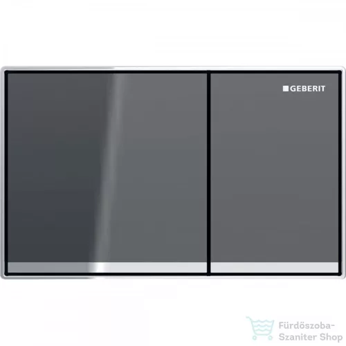 Geberit OMEGA 60 falsíkba ágyazott nyomólap, fényes láva (üveg) / fényes króm 115.081.JK.1