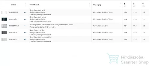 Geberit OMEGA 60 falsíkba ágyazott nyomólap, fényes láva (üveg) / fényes króm 115.081.JK.1