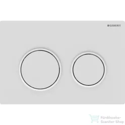   Geberit OMEGA 20 nyomólap easy-to-clean bevonattal,matt fehér/fényes fehér 115.085.01.1