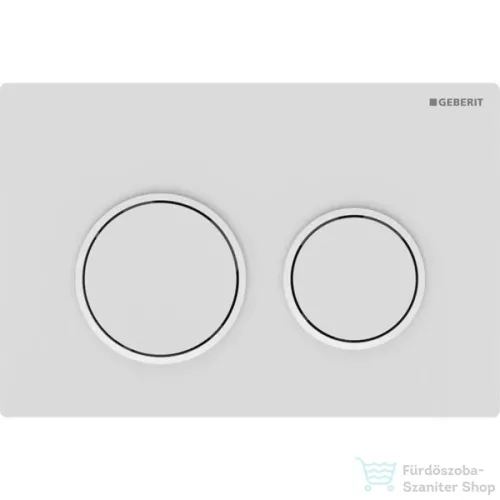 Geberit OMEGA 20 nyomólap easy-to-clean bevonattal,matt fehér/fényes fehér 115.085.01.1
