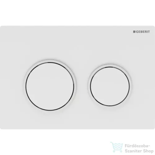 Geberit OMEGA 20 nyomólap,fényes fehér/matt fehér 115.085.11.1