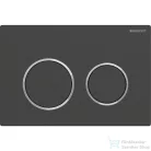 Geberit OMEGA 20 nyomólap easy-to-clean bevonattal matt fekete/fényes króm 115.085.14.1