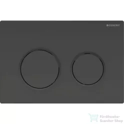   Geberit OMEGA 20 nyomólap, fényes fekete/matt fekete 115.085.DW.1