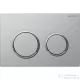 Geberit OMEGA 20 nyomólap, tisztítást könnyítő bevonattal, matt króm / fényes króm 115.085.JQ.1