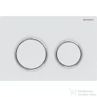 Geberit OMEGA 20 nyomólap easy-to-clean bevonattal matt fehér/fényes króm 115.085.JT.1