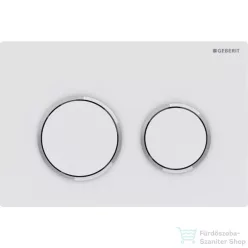   Geberit OMEGA 20 nyomólap easy-to-clean bevonattal matt fehér/fényes króm 115.085.JT.1