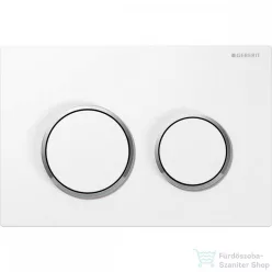   Geberit OMEGA 20 nyomólap, fényes fehér / fényes króm 115.085.KJ.1