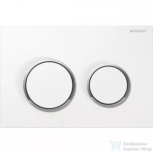 Geberit OMEGA 20 nyomólap, fényes fehér / fényes króm 115.085.KJ.1