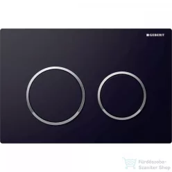   Geberit OMEGA 20 nyomólap, fényes fekete / fényes króm 115.085.KM.1