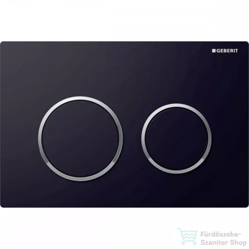 Geberit OMEGA 20 nyomólap, fényes fekete / fényes króm 115.085.KM.1