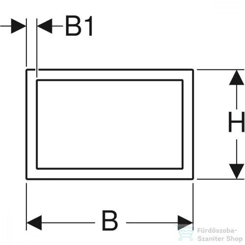 Geberit takarókeret OMEGA 60 nyomólaphoz, szálcsiszolt króm 115.086.GH.1