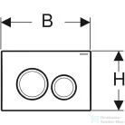 Geberit DELTA 20 nyomólap, fényes króm 115.127.21.1