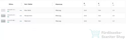 Geberit DELTA 30 nyomólap, matt króm 115.137.46.1