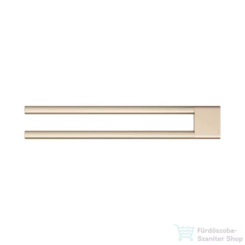 Keuco EDITION 400 45 cm-es dupla törölközőtartó, szálcsiszolt bronz 11518030000
