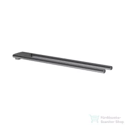   Keuco EDITION 400 45 cm-es dupla törölközőtartó, szálcsiszolt fekete króm 11518130000