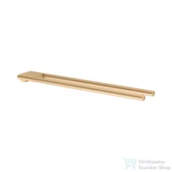   Keuco EDITION 400 45 cm-es dupla törölközőtartó, szálcsiszolt sárgaréz 11518250000