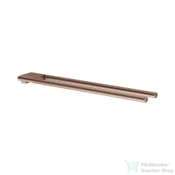   Keuco EDITION 400 45 cm-es dupla törölközőtartó, szálcsiszolt rozéarany 11518290000