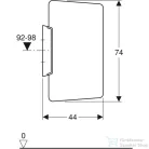 Geberit Basic műanyag vizelde válaszfal,fehér 115.201.11.1