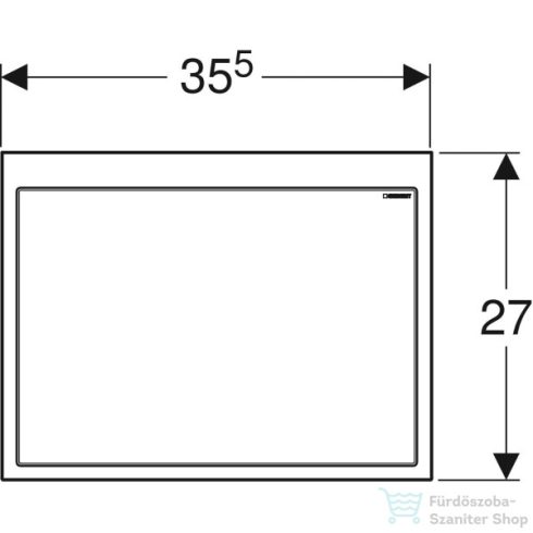 Geberit beépítőkészlet ONE lebegő mosdó szervíznyíláshoz,tükröződő 115.420.00.1