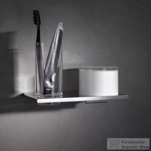 KEUCO EDITION 400 szappanadagoló, 150 ml, pohártartóval, króm 11553019000