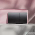 Geberit SIGMA 70 nyomólap easy-to-clean bevonattal, szálcsiszolt fekete-króm 115.622.QD.1