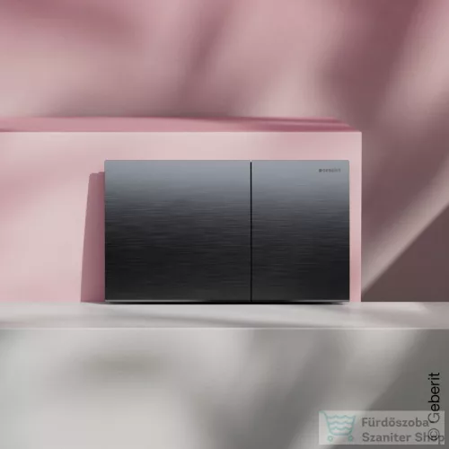 Geberit SIGMA 70 nyomólap easy-to-clean bevonattal, szálcsiszolt fekete-króm 115.622.QD.1