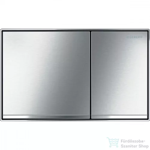Geberit SIGMA 60 falsíkba ágyazott nyomólap, tisztítást könnyítő bevonattal, szálcsiszolt króm / fényes króm 115.640.GH.1