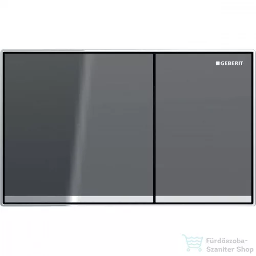 Geberit SIGMA 60 falsíkba ágyazott nyomólap, fényes láva (üveg) / fényes króm 115.640.JK.1