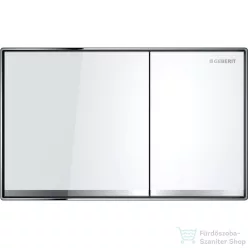   Geberit SIGMA 60 falsíkba ágyazott nyomólap, fényes fehér (üveg) / fényes króm 115.640.SI.1