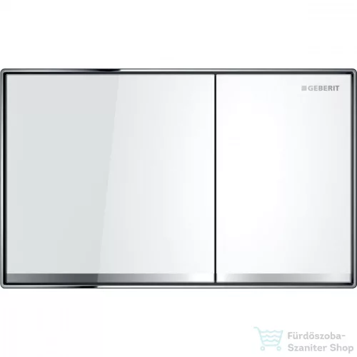 Geberit SIGMA 60 falsíkba ágyazott nyomólap, fényes fehér (üveg) / fényes króm 115.640.SI.1