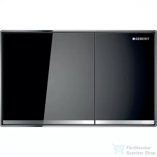 Geberit Sigma 60 falsíkba ágyazott nyomólap, fényes fekete (üveg) / fényes króm 115.640.SJ.1