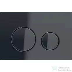   Geberit SIGMA 21 nyomólap, fényes fekete (üveg) / fényes feketekróm 115.651.SJ.1