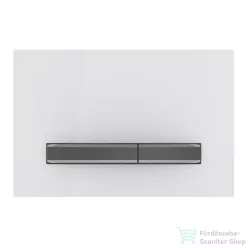   Geberit SIGMA 50 nyomólap, fényes fehér / fényes feketekróm 115.671.11.2