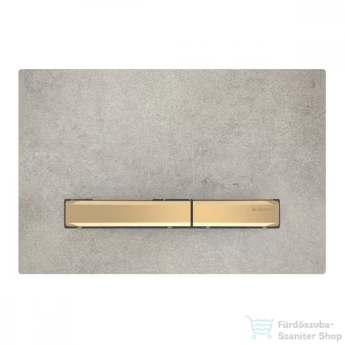 Geberit SIGMA 50 nyomólap, matt beton (kerámia) / fényes sárgaréz 115.672.JV.2
