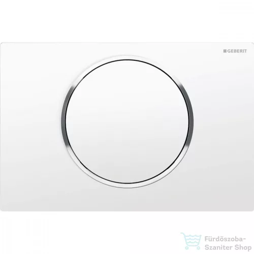 Geberit SIGMA 10 nyomólap, fényes fehér / fényes króm 115.758.KJ.5
